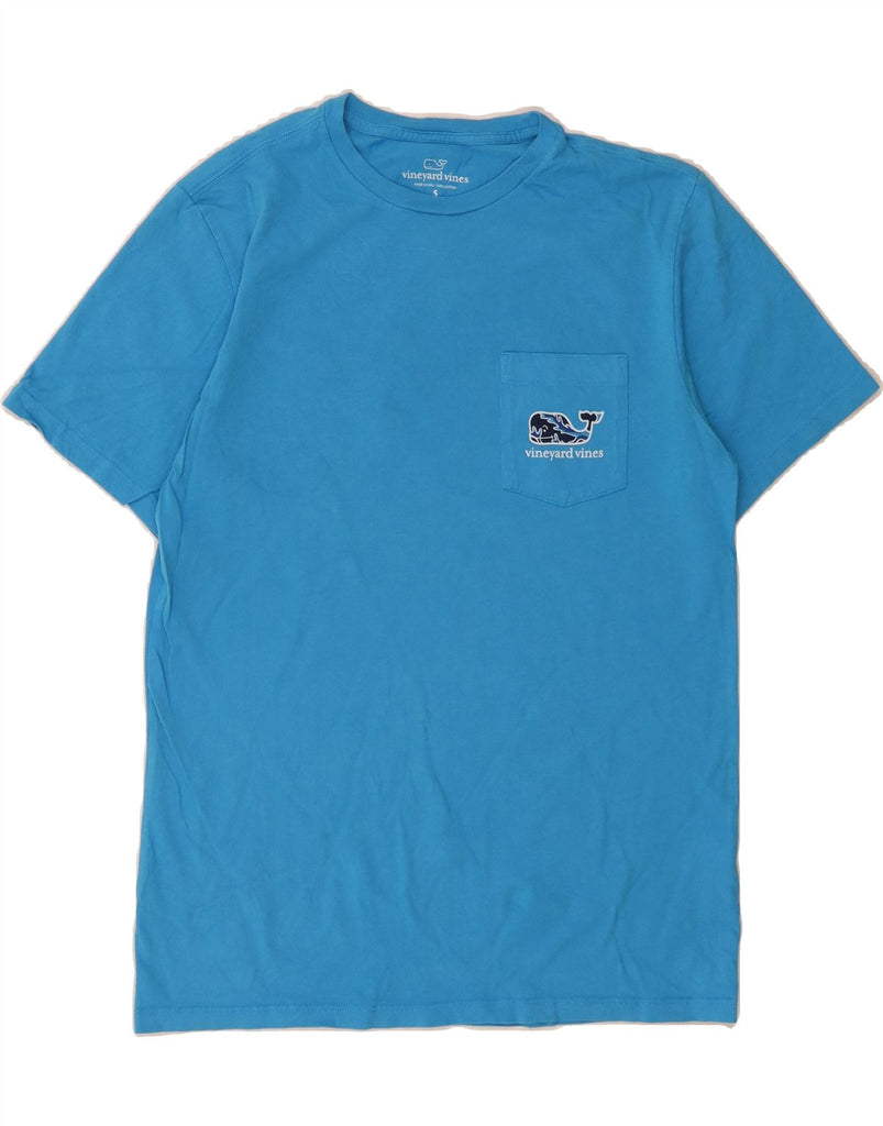 VINEYARD VINES Mens T-Shirt Top Small Blue Cotton Vintage Vineyard Vines and Second-Hand Vineyard Vines from Messina Hembry 