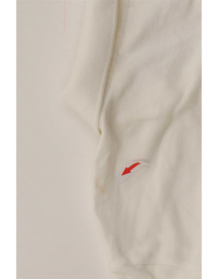 Lacoste Womens Polo Shirt Size 46 XL White Cotton