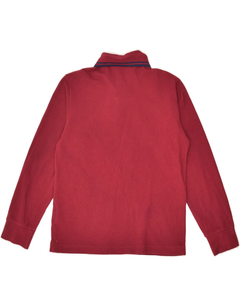 FRED PERRY Boys Long Sleeve Polo Shirt 9-10 Years Red Cotton | Vintage Fred Perry | Thrift | Second-Hand Fred Perry | Used Clothing | Messina Hembry 