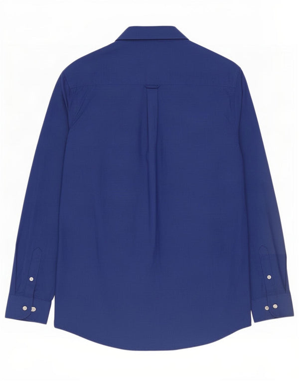 Chaps Boys Shirt 15-16 Years Navy Blue Cotton