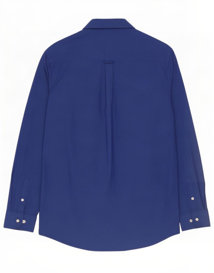 Chaps Boys Shirt 15-16 Years Navy Blue Cotton
