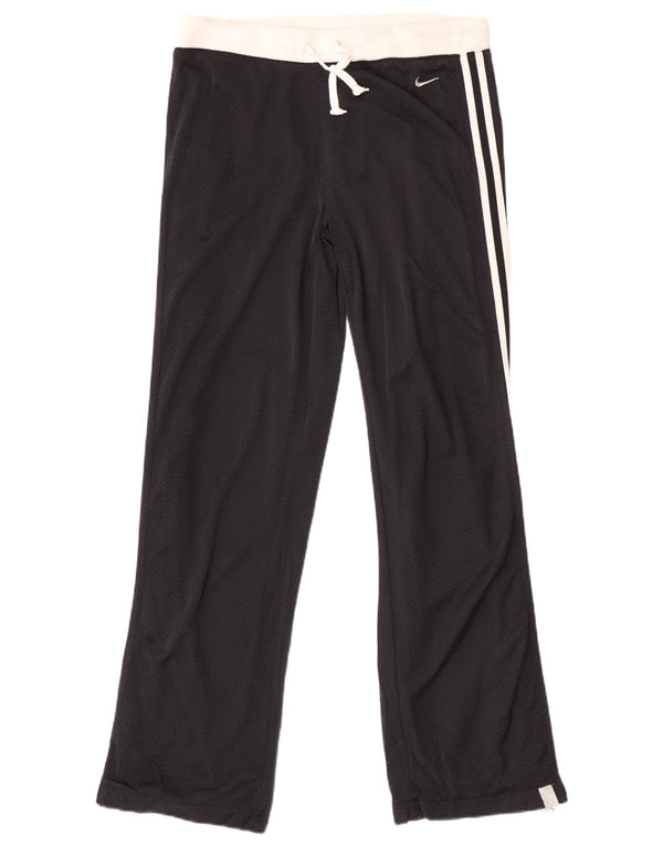Nike Womens Tracksuit Trousers UK 14/16 Large Black Colourblock