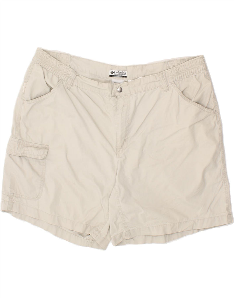 COLUMBIA Womens Cargo Shorts UK 18 XL W36 Grey Cotton Vintage Columbia and Second-Hand Columbia from Messina Hembry 