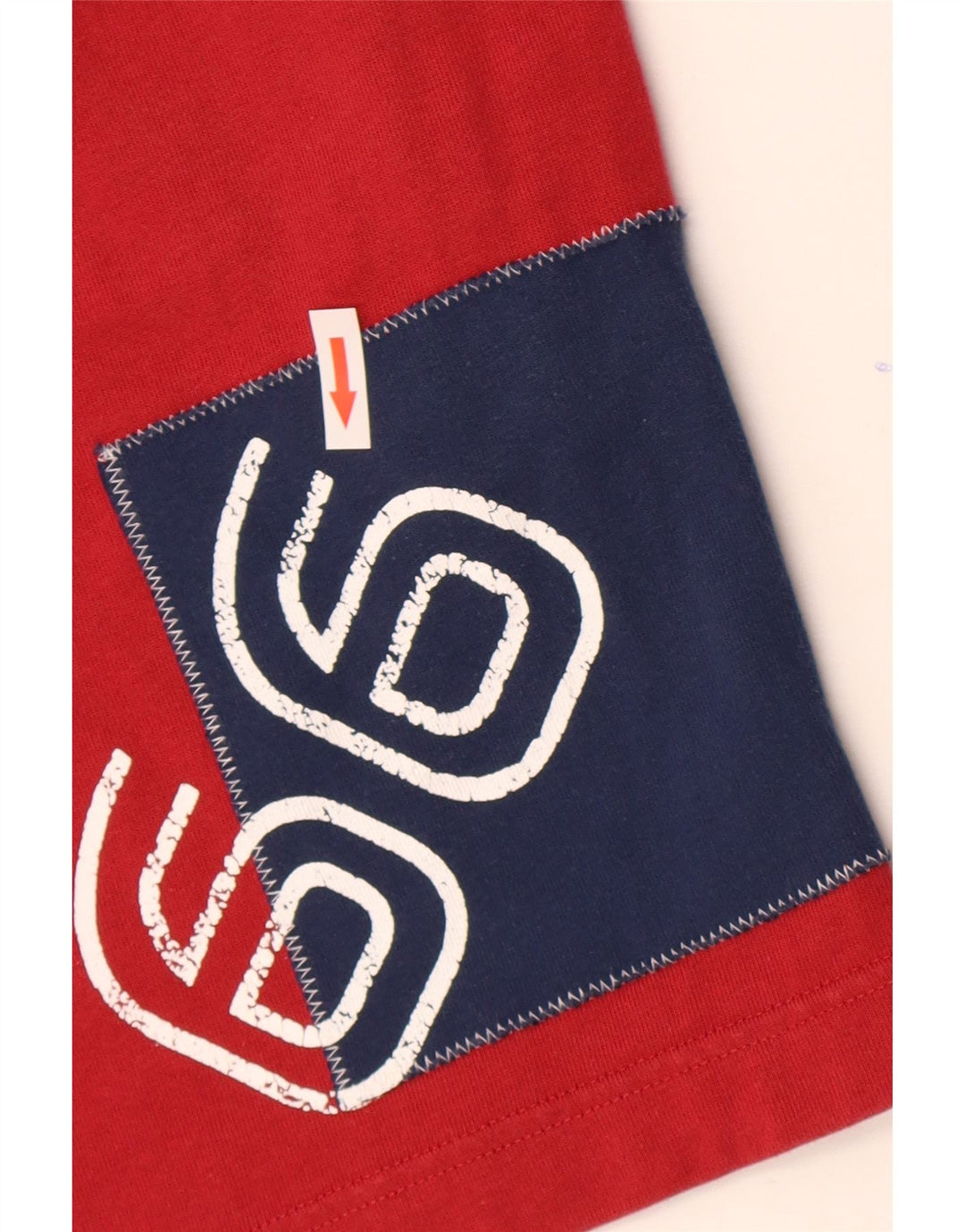 SERGIO TACCHINI Mens Graphic Sport Shorts Large  Red Cotton