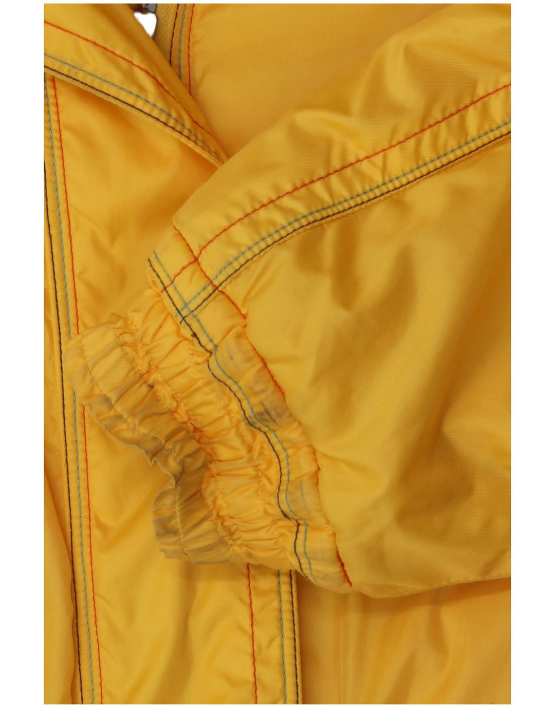 Ellesse Womens Hooded Oversized Ski Jacket UK 12 Medium Yellow Polyamide