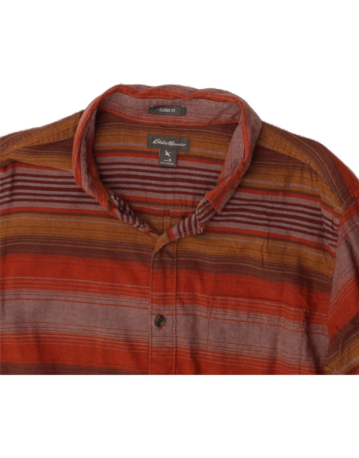 EDDIE BAUER Mens Classic Fit Shirt Medium Multicoloured Striped Cotton Vintage Eddie Bauer and Second-Hand Eddie Bauer from Messina Hembry 