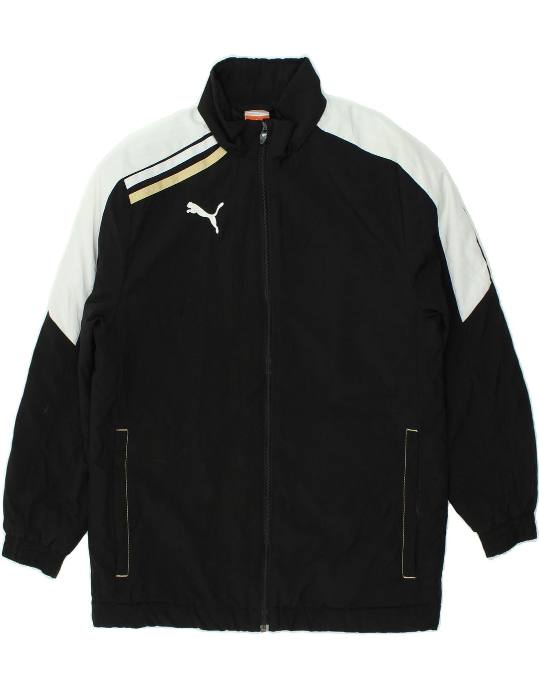 PUMA Boys Windbreaker Jacket 13-14 Years Black Colourblock | Vintage Puma | Thrift | Second-Hand Puma | Used Clothing | Messina Hembry 