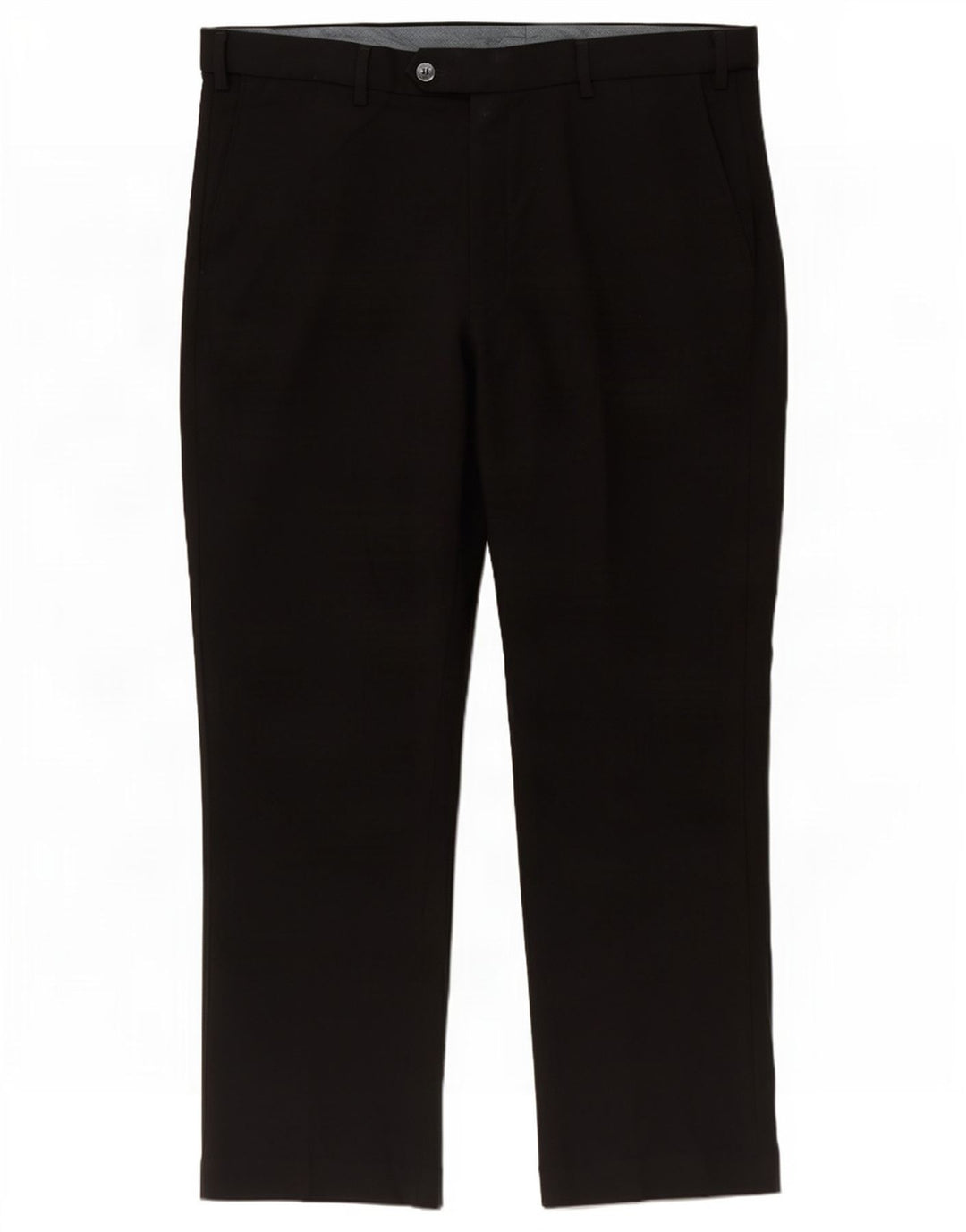 Marks & Spencer Mens Regular Fit Suit Trousers W38 L29 Black Polyester