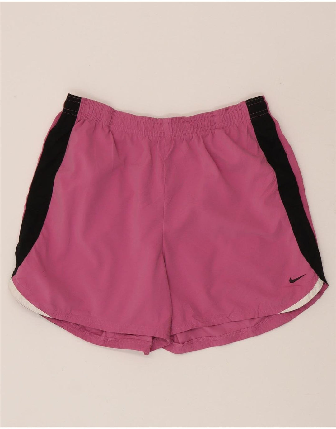 Nike Womens Sport Shorts US 8/10 Medium  Pink Colourblock Polyester
