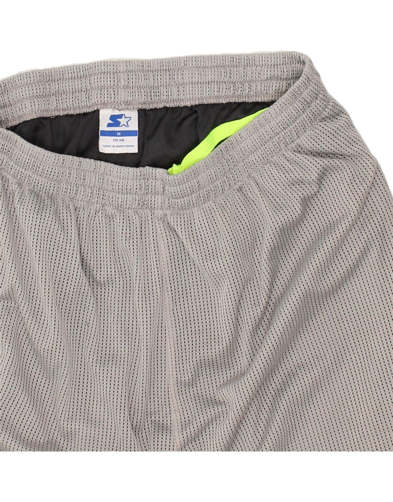 STARTER Mens Sport Shorts Medium Grey Polyester | Vintage Starter | Thrift | Second-Hand Starter | Used Clothing | Messina Hembry 