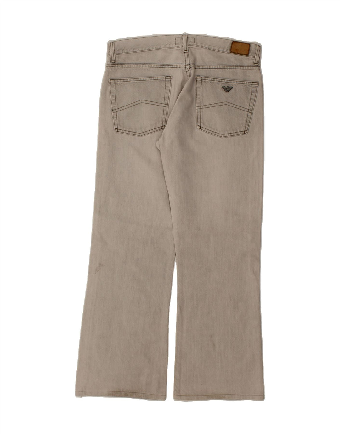 ARMANI Womens Bootcut Jeans W34 L29 Grey Cotton Vintage Armani and Second-Hand Armani from Messina Hembry 