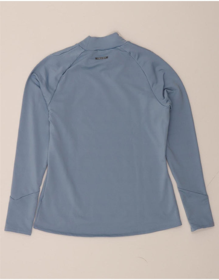 ADIDAS Womens Top Long Sleeve UK 12 Medium Blue Polyester Vintage Adidas and Second-Hand Adidas from Messina Hembry 