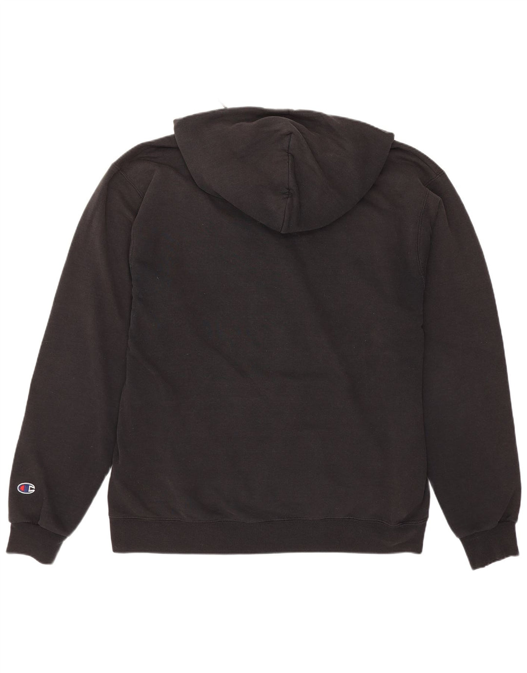 Champion Mens Graphic Hoodie Jumper Large Black
