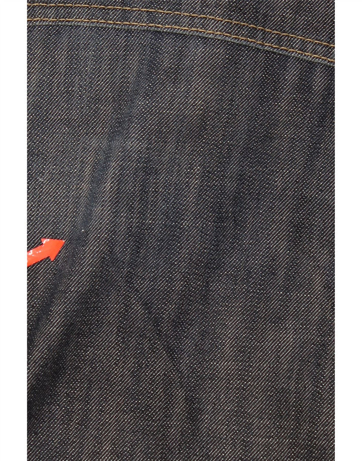 Gas Womens Denim Jacket UK 18 XL Navy Blue Cotton