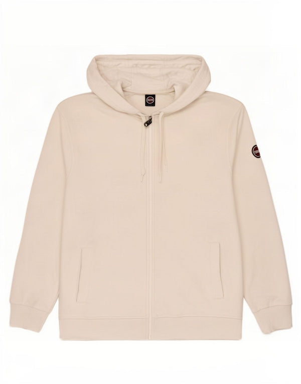 Colmar Mens Zip Hoodie Sweater XL White Cotton