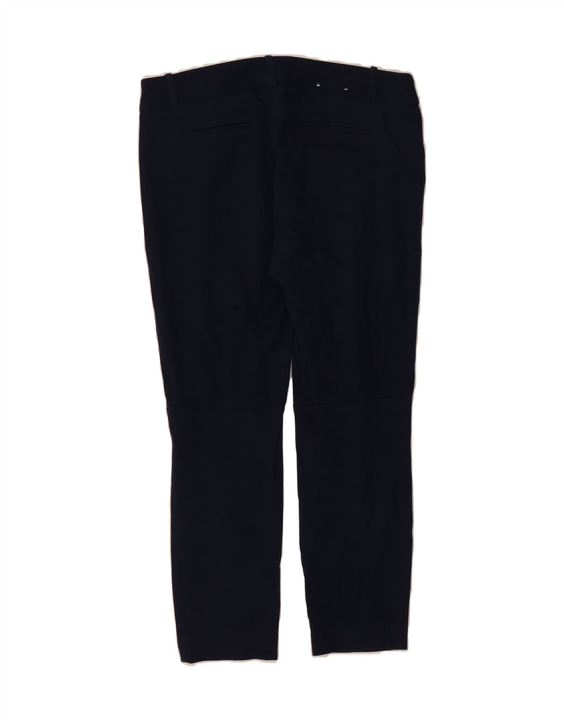 J. CREW Womens Slim Casual Trousers US 8 Medium W32 L26 Navy Blue Cotton Vintage J. Crew and Second-Hand J. Crew from Messina Hembry 
