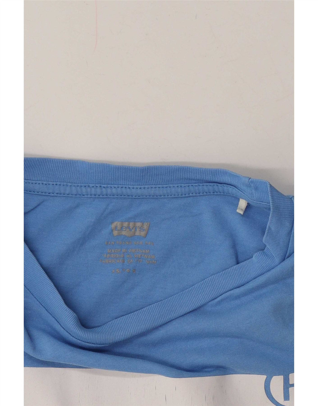 Levi's Womens Graphic T-Shirt Top UK 6 XS Blue