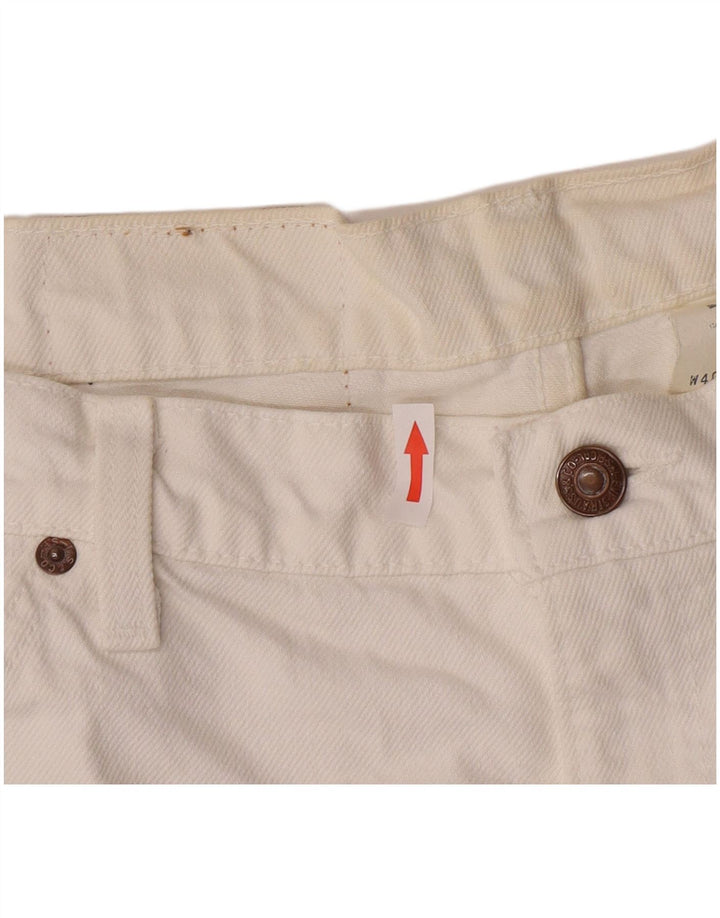 Levi's Mens 550 Denim Shorts W40 XL  White Cotton