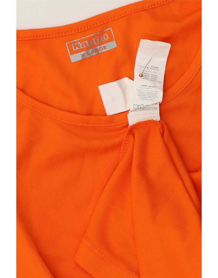 Kappa Mens Graphic Vest Top XL Orange Polyester