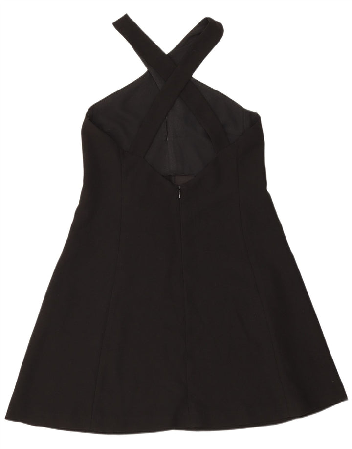 Zara Womens Halter Dress UK 6 XS Black Polyester
