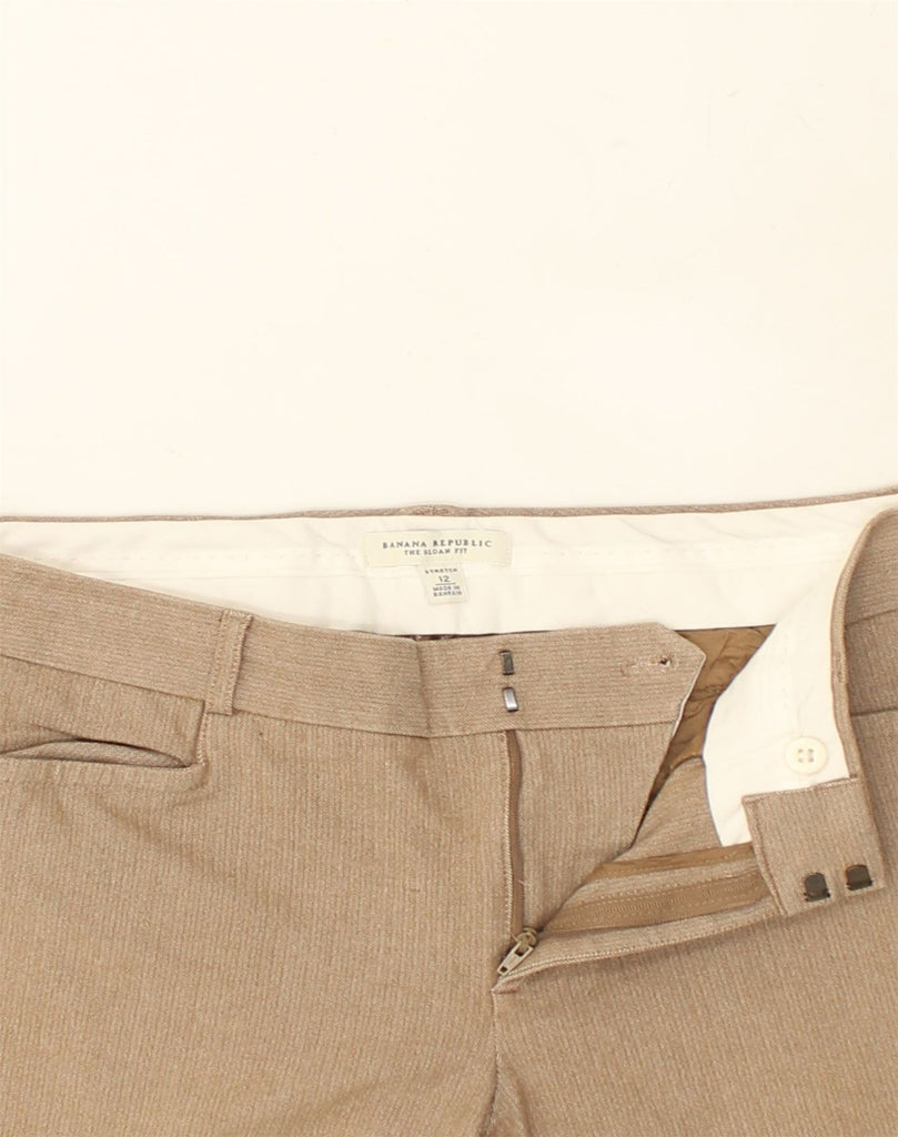 BANANA REPUBLIC Womens Bootcut Casual Trousers US 12 Large  W33 L29  Brown | Vintage Banana Republic | Thrift | Second-Hand Banana Republic | Used Clothing | Messina Hembry 