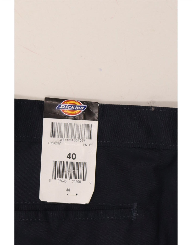 DICKIES Mens Chino Shorts W40 XL  Navy Blue Polyester Vintage Dickies and Second-Hand Dickies from Messina Hembry 