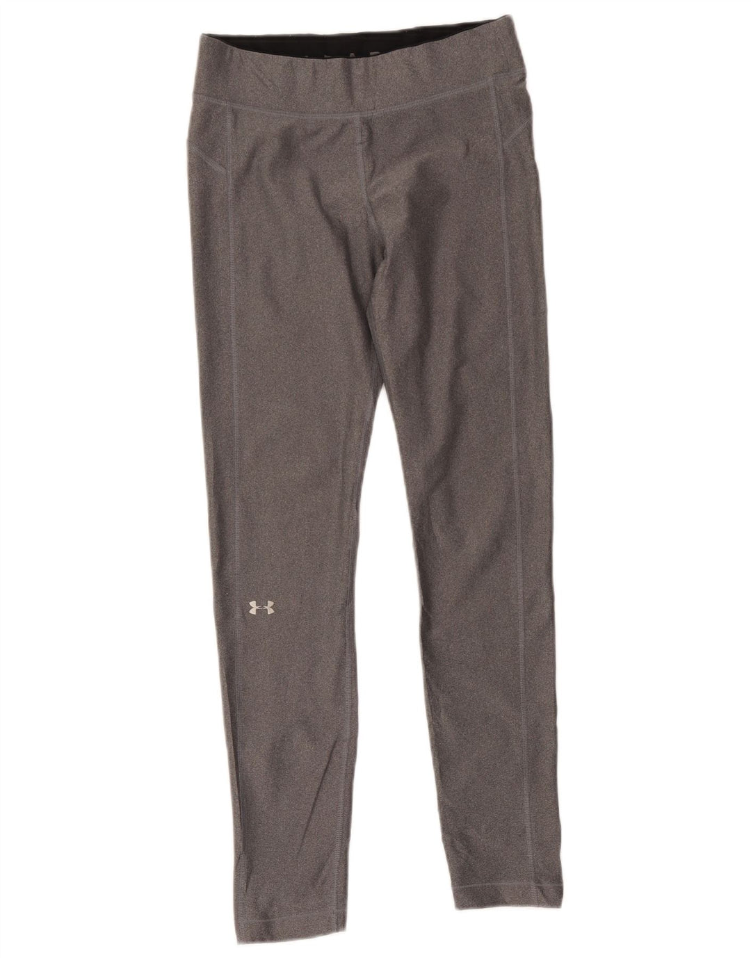 Under Armour Womens Heat Gear Leggings UK 12 Medium Grey Flecked