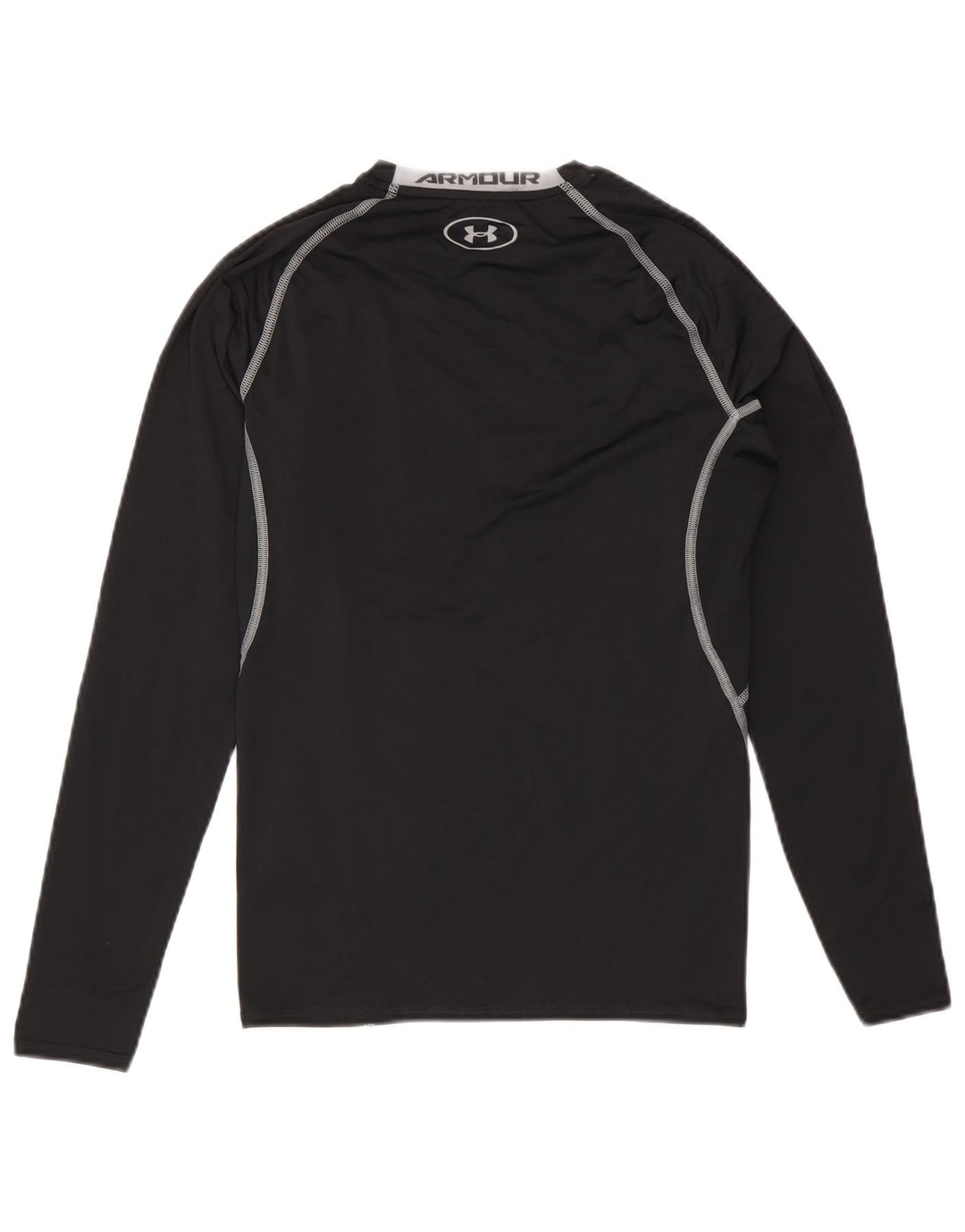 Under Armour Mens Heat Gear Top Long Sleeve Large Black Polyester