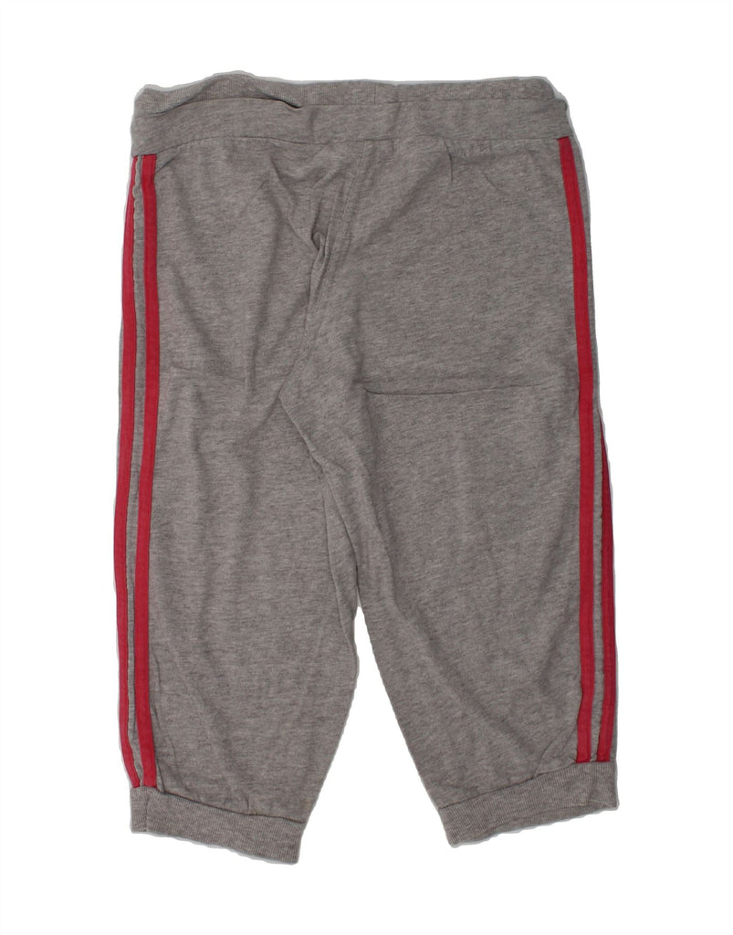 ADIDAS Girls Capri Tracksuit Trousers Joggers 11-12 Years Grey Cotton | Vintage Adidas | Thrift | Second-Hand Adidas | Used Clothing | Messina Hembry 