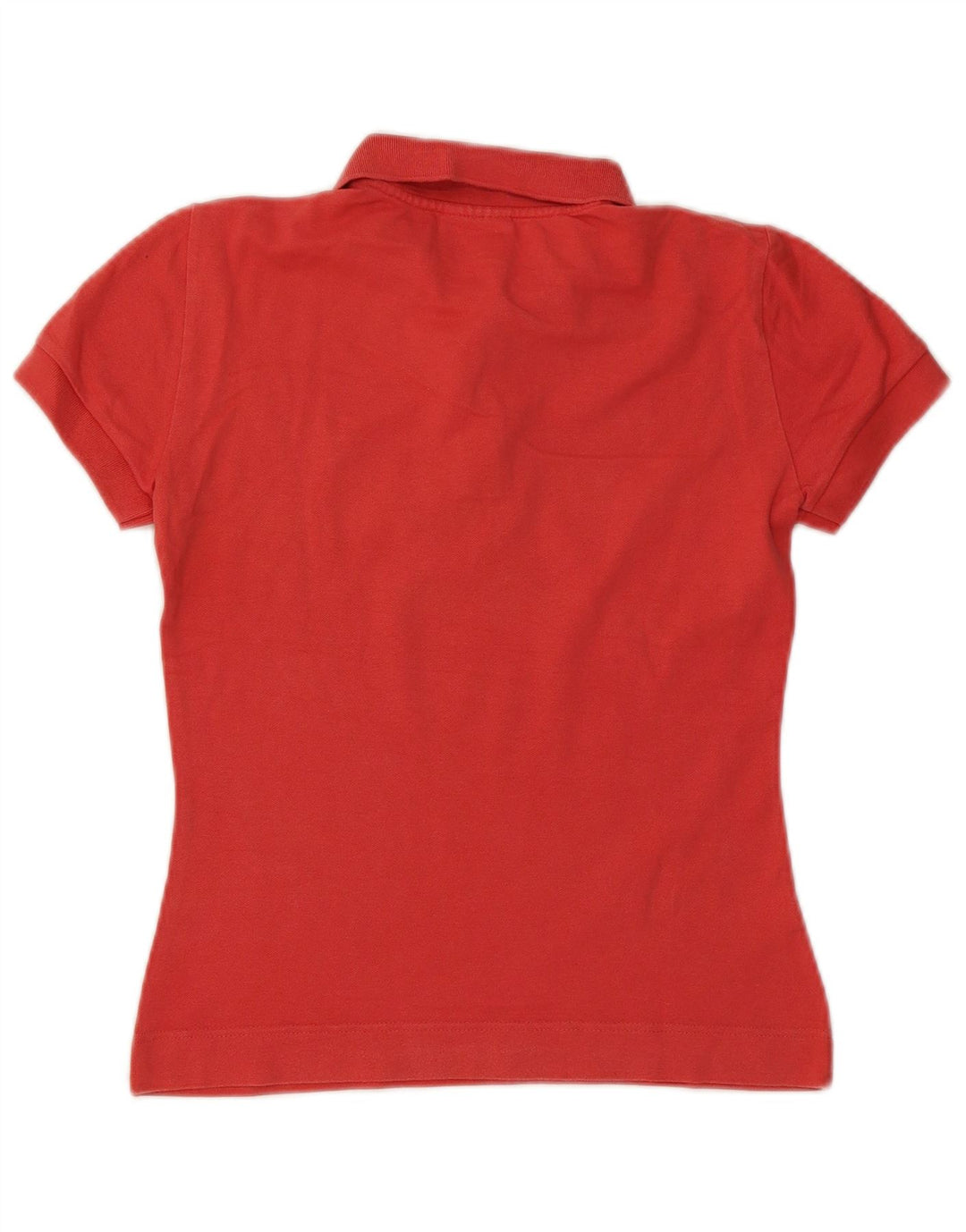 Lacoste Womens Polo Shirt Size 38 Medium Red Cotton