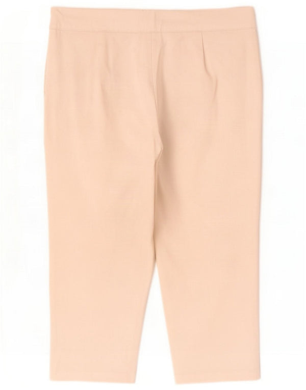 Marks & Spencer Womens Straight Capri Trousers UK 14 Large W34 L20 White