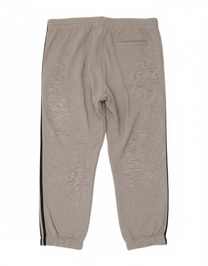 Adidas Mens Tracksuit Trousers Joggers Large Grey Cotton