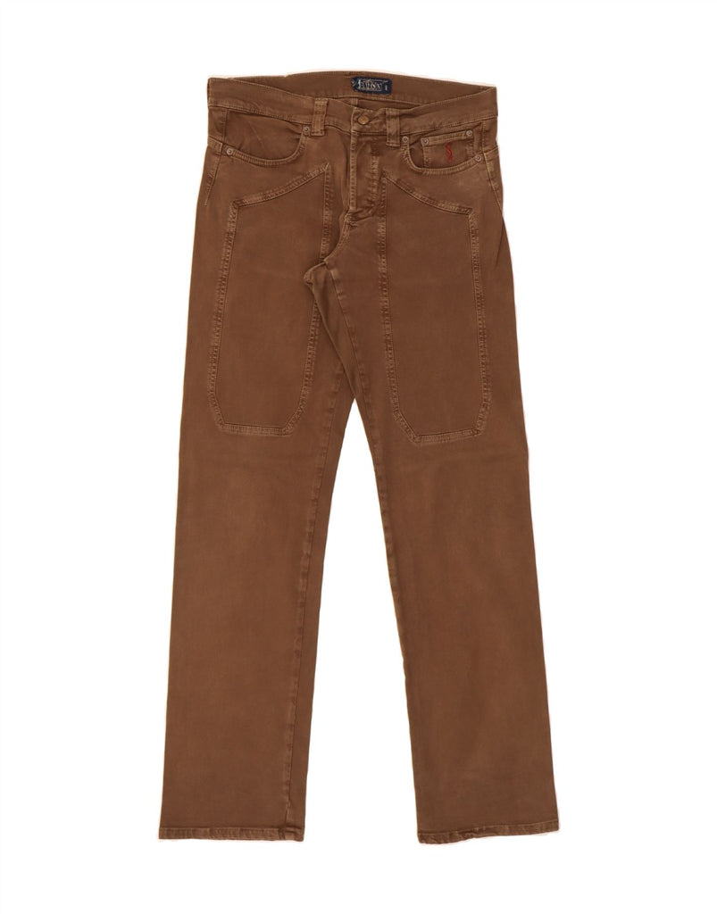 JECKERSON Mens Straight Jeans W32 L32 Brown Cotton Vintage Jeckerson and Second-Hand Jeckerson from Messina Hembry 
