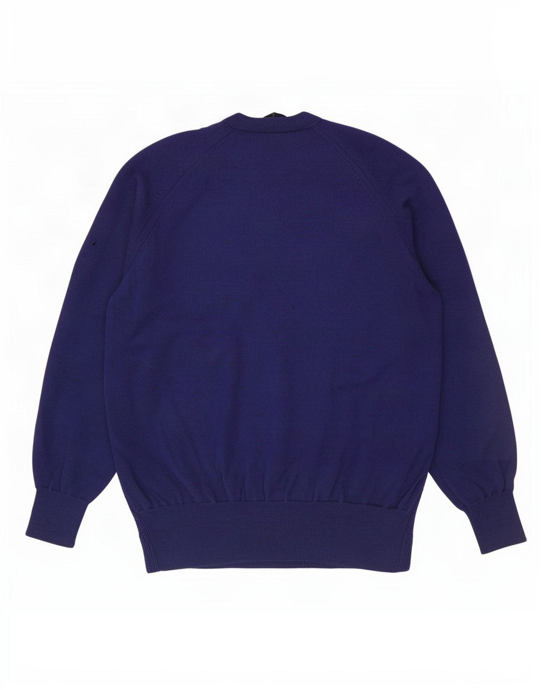 Fred Perry Mens V-Neck Jumper Sweater Large Navy Blue Wool