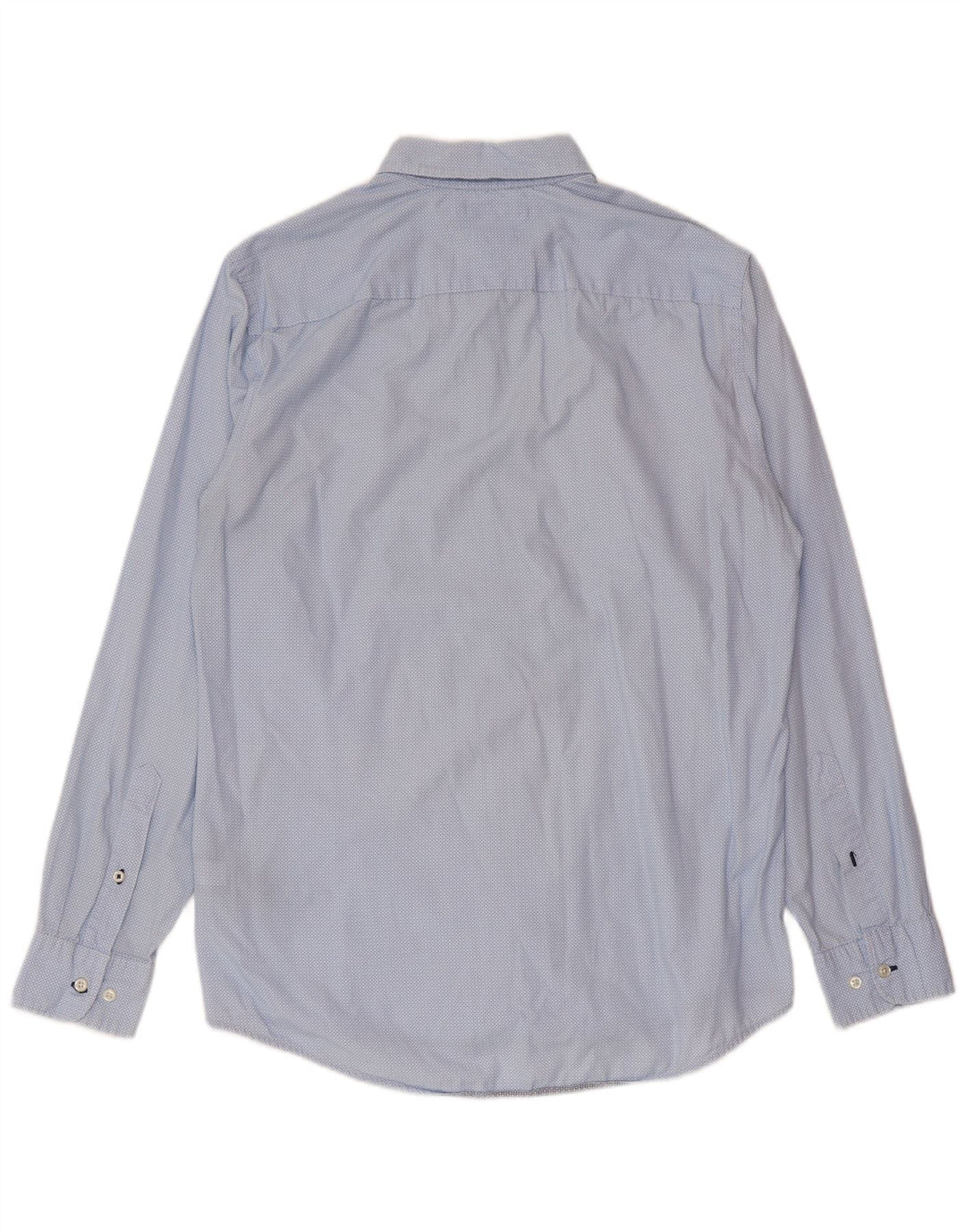 Tommy Hilfiger Mens Regular Fit Shirt Medium Blue Spotted Cotton