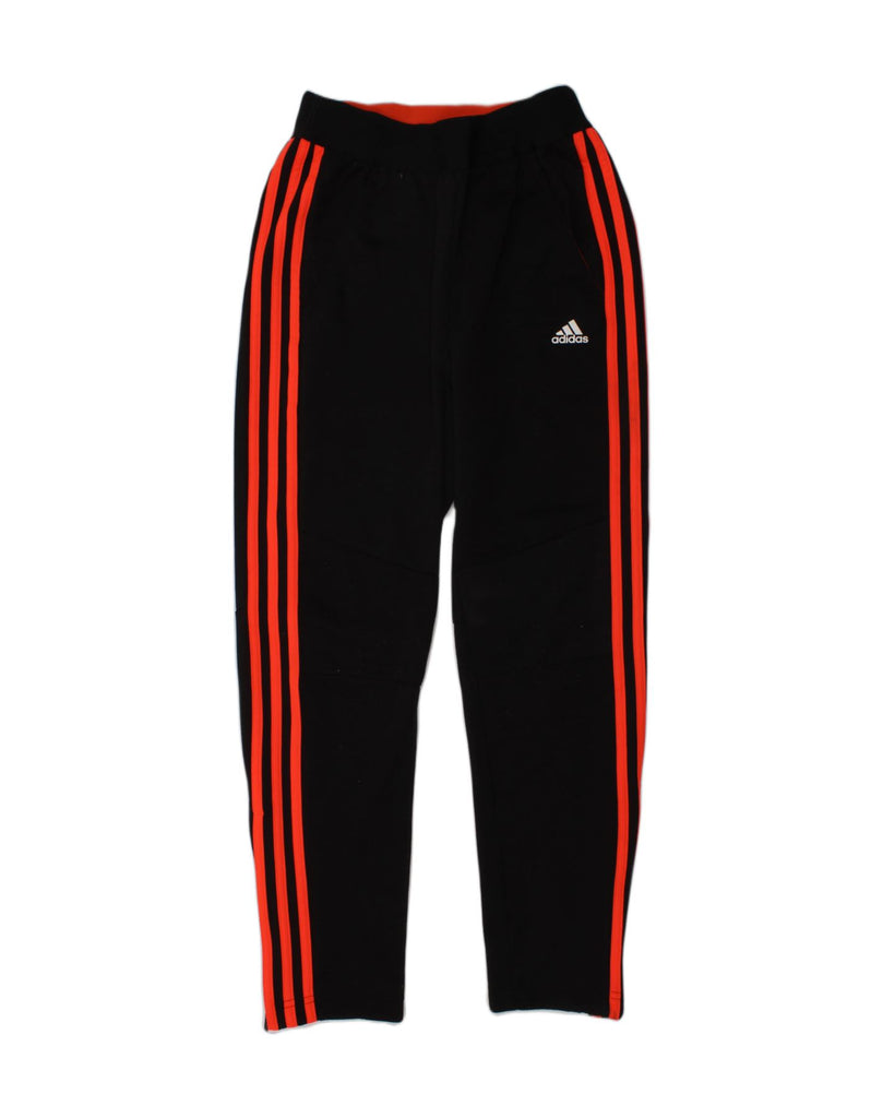 ADIDAS Girls Climalite Tracksuit Trousers 11-12 Years Black Polyester | Vintage Adidas | Thrift | Second-Hand Adidas | Used Clothing | Messina Hembry 