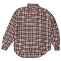 Fila Mens Flannel Shirt  Medium Grey Check Cotton