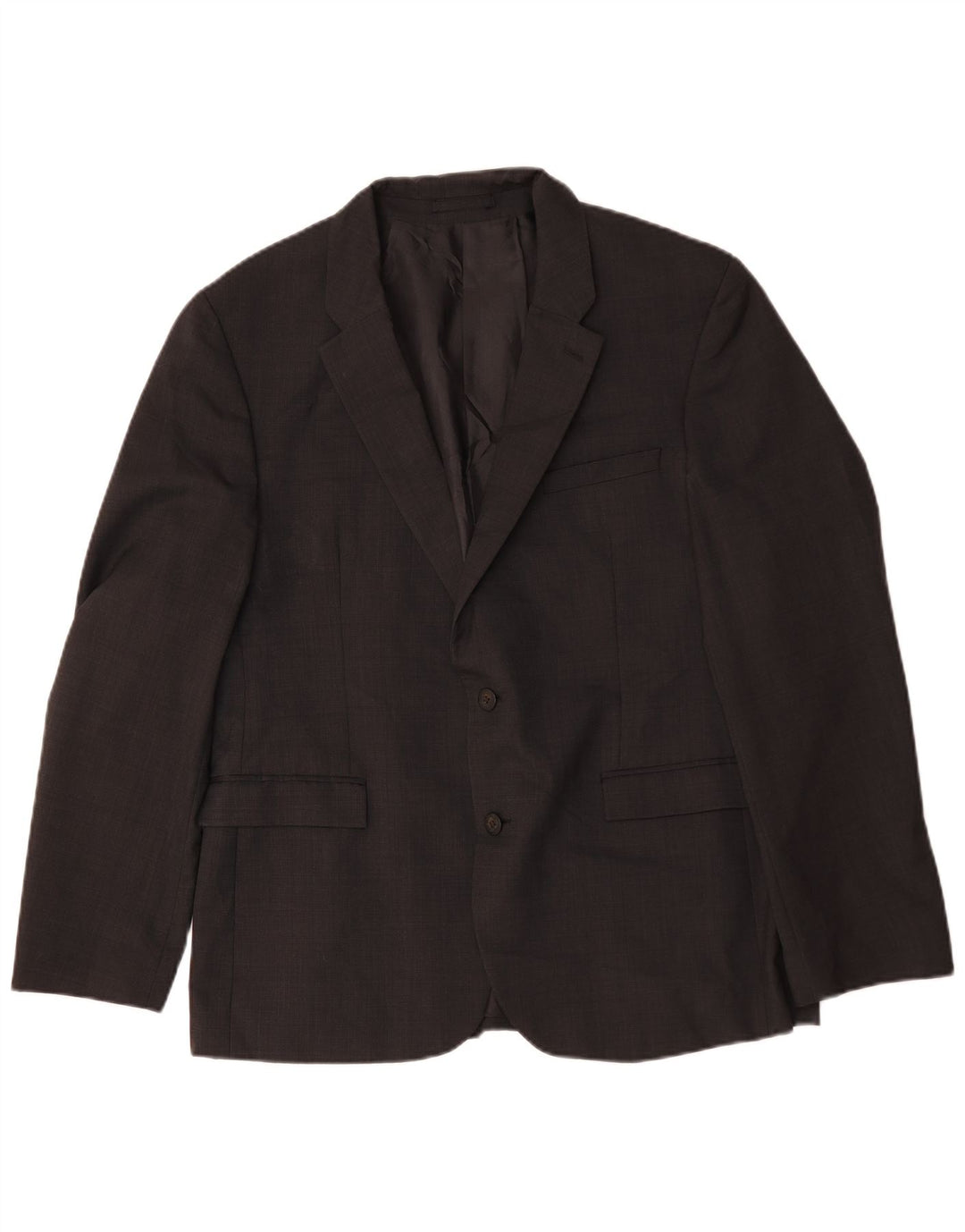 Marks & Spencer Mens Autograph 2 Button Blazer Jacket UK 44 XL Black Wool