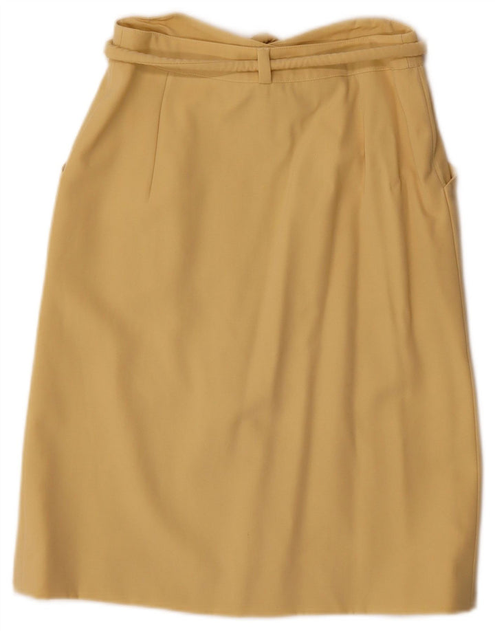 Vintage Womens A-Line Skirt IT 40 Small W27 Yellow