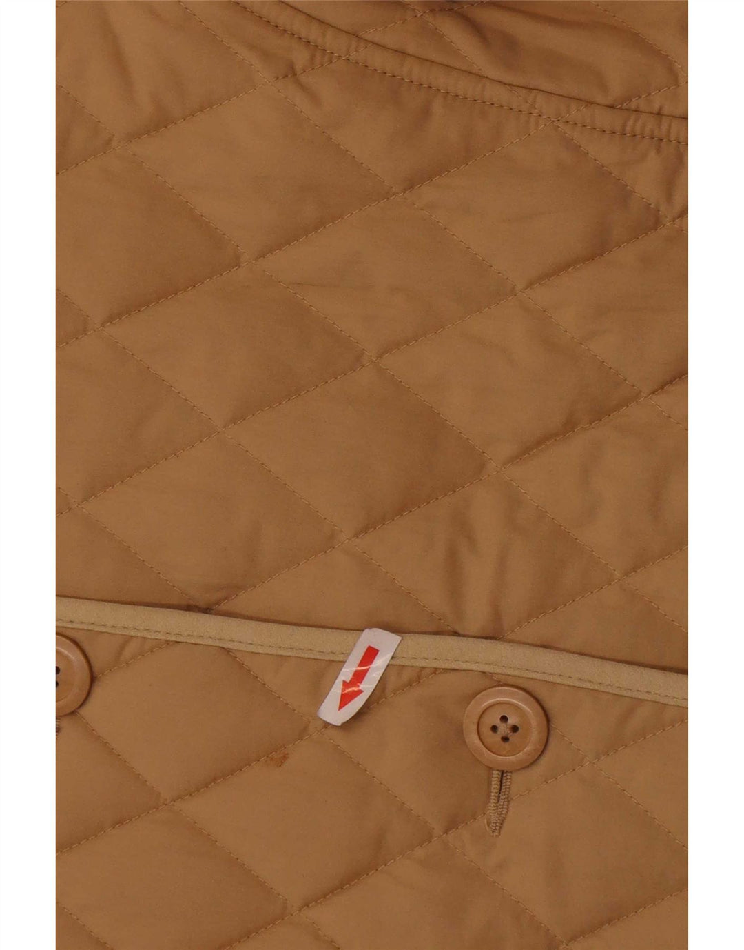 L.L.Bean Womens Quilted Jacket UK 16 Large Beige Cotton