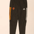 Adidas Mens Manchester United Tracksuit Trousers Medium Khaki Polyester