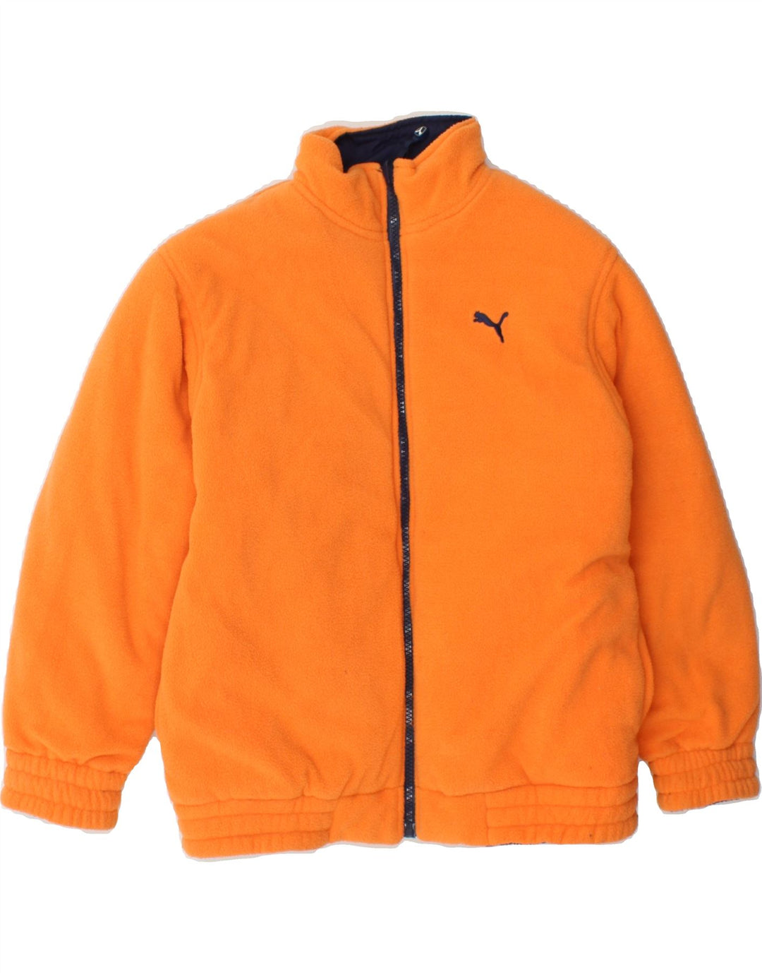 PUMA Boys Graphic Reversible Jacket 10-11 Years Navy Blue Colourblock Vintage Puma and Second-Hand Puma from Messina Hembry 