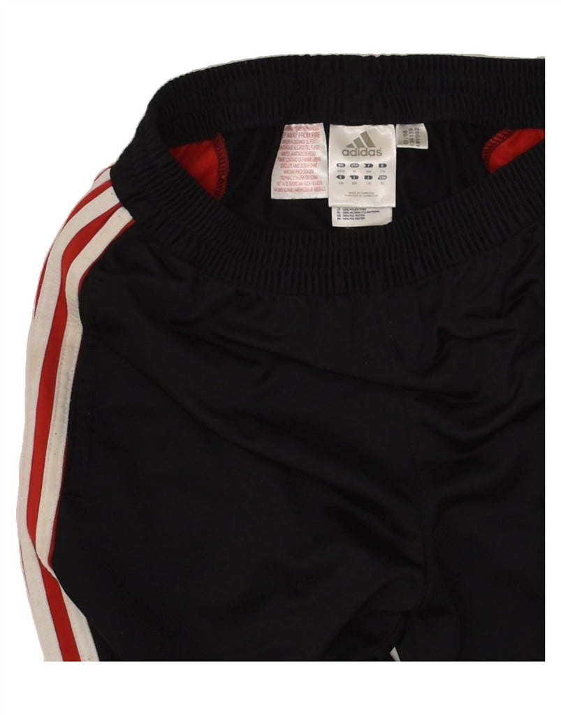 ADIDAS Boys Tracksuit Trousers 14-15 Years Black Colourblock Polyester | Vintage Adidas | Thrift | Second-Hand Adidas | Used Clothing | Messina Hembry 