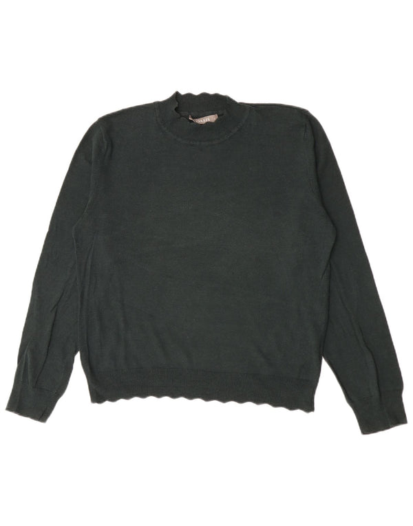 Oasis Womens Turtle Neck Jumper Sweater UK 16 Large Green Cotton