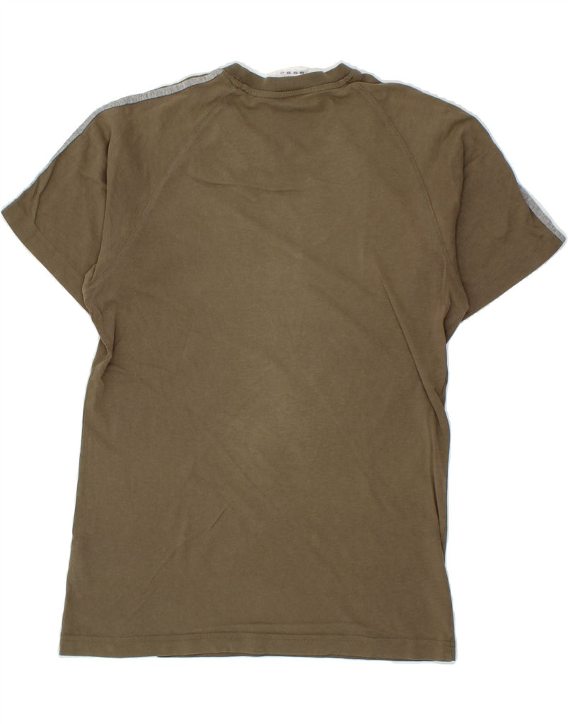 ADIDAS Mens T-Shirt Top Small Brown Cotton Vintage Adidas and Second-Hand Adidas from Messina Hembry 