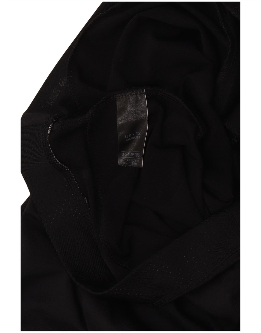 Marks & Spencer Womens Tracksuit Trousers UK 12 Medium  Black Polyester