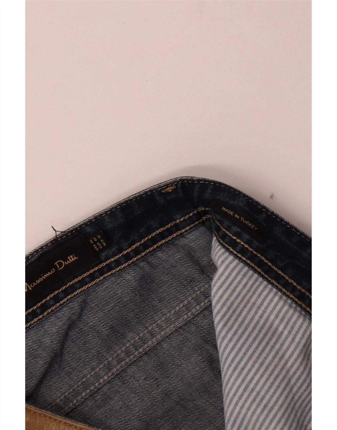 Massimo Dutti Mens Straight Jeans EU 48 XL W38 L28 Navy Blue