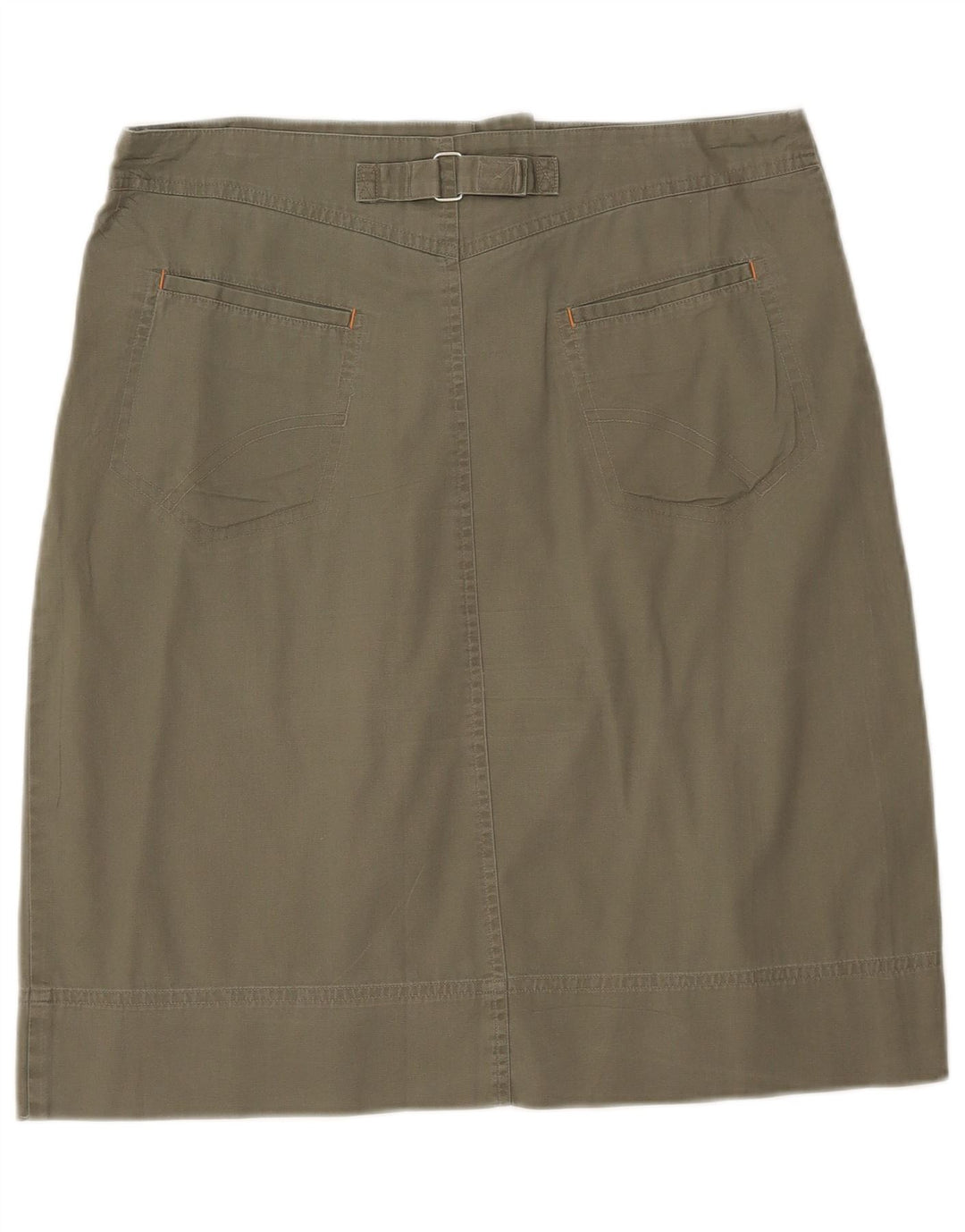 Awear Womens A-Line Skirt US 14 XL W33  Green Cotton