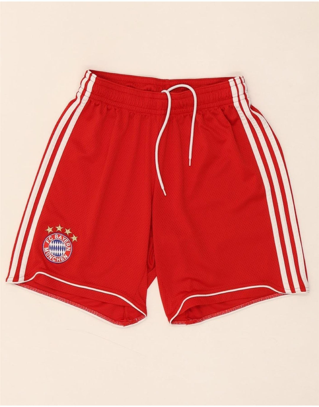 ADIDAS Mens FC Bayern Munchen Sport Shorts Medium  Red Polyester Vintage Adidas and Second-Hand Adidas from Messina Hembry 