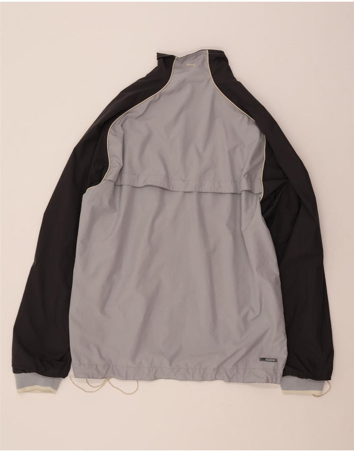 PUMA Mens Tracksuit Top Jacket Large Grey Colourblock